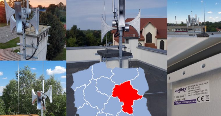 MAZOWIECKIE VOIVODESHIP IS SAFER THANKS TO NEW 163 WARNING SIRENS