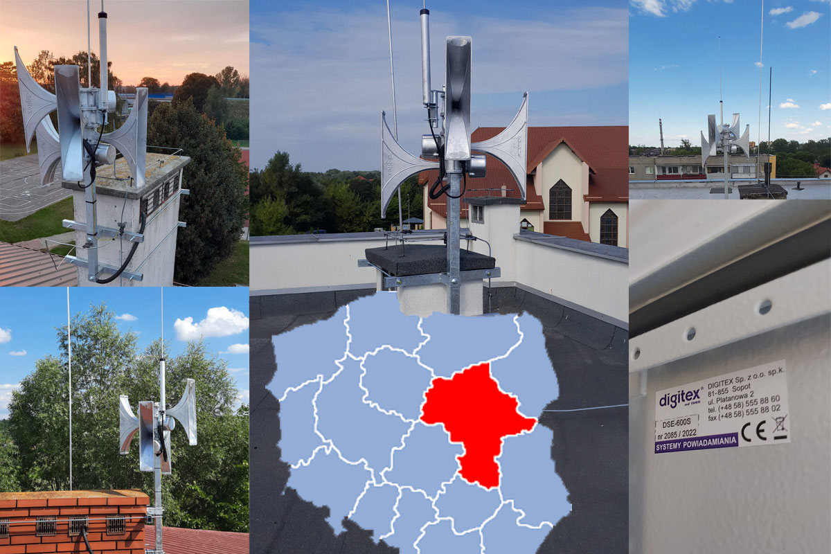 MAZOWIECKIE VOIVODESHIP IS SAFER THANKS TO NEW 163 WARNING SIRENS