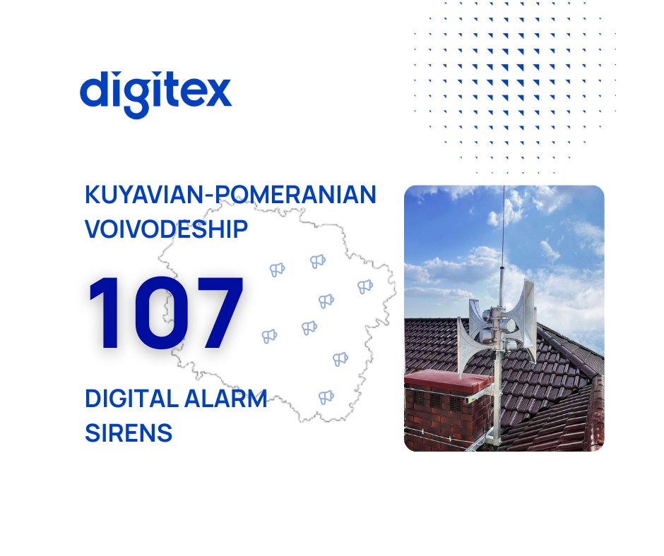 Public Warning and Alerting Systems by Digitex in the Kuyavian-Pomeranian Voivodeship