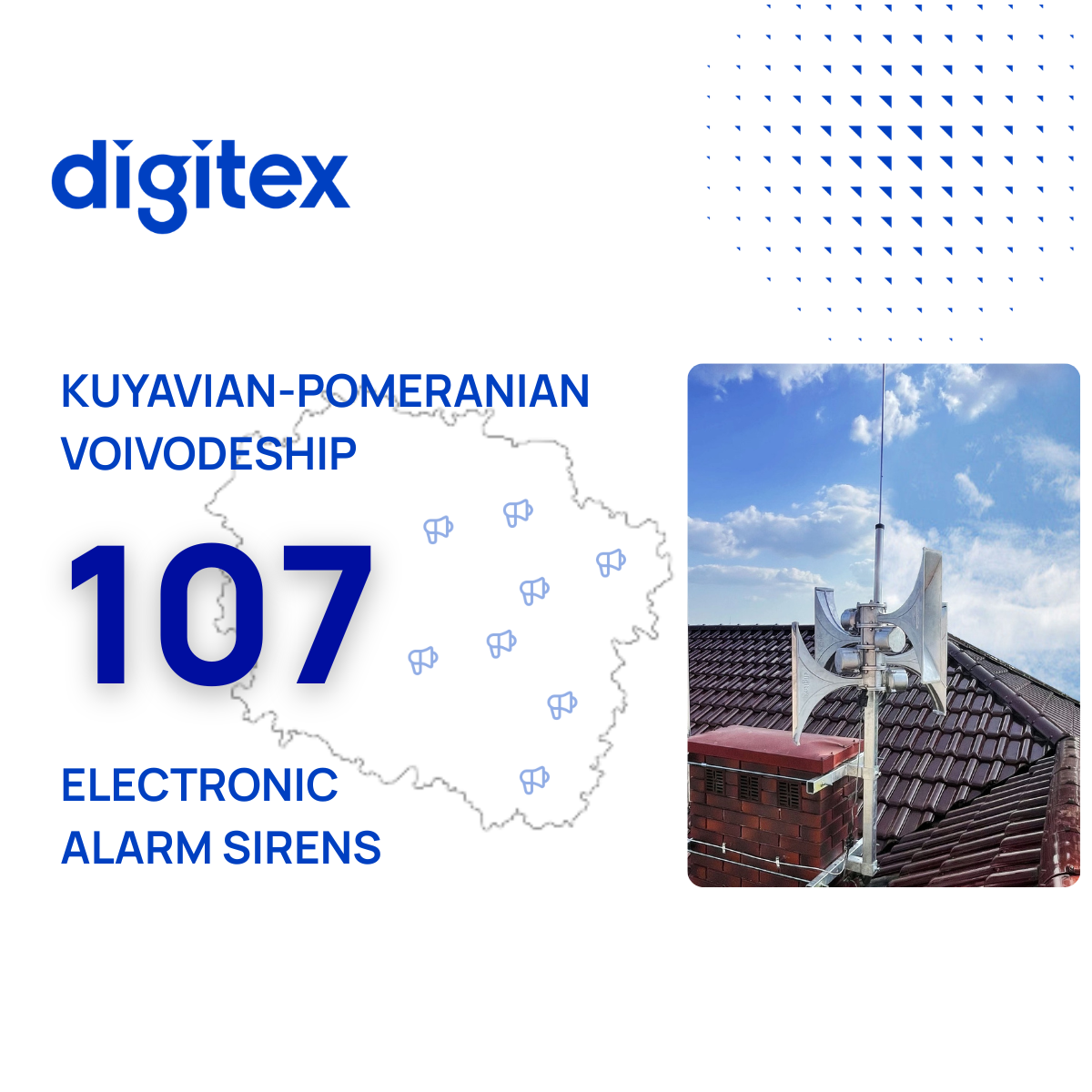 Public Warning and Alerting Systems by Digitex in the Kuyavian-Pomeranian Voivodeship
